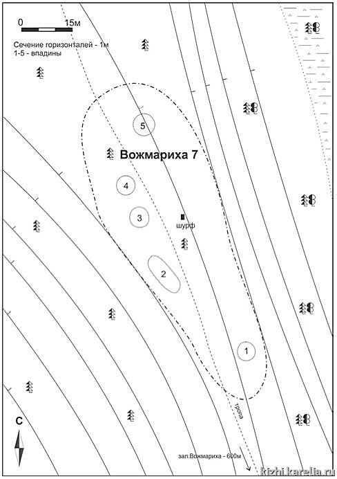 Рис.37. План поселения Вожмариха 7