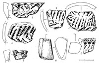 Рис. 8. Находки из поселения Ванчозеро 6