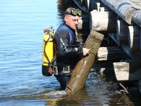 Водолазная очистка дна в местах отдыха на острове Кижи