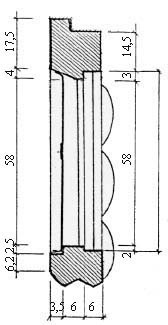 Илл. 9: Окно косящатое М 1:10