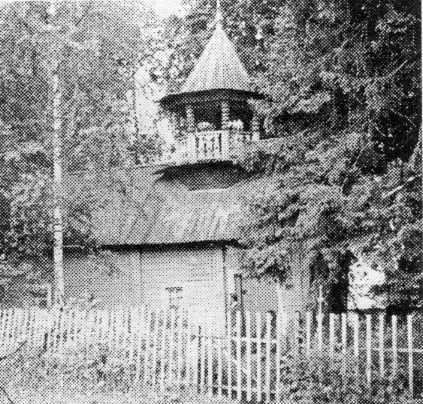 Фото 6. Часовня Михаила, Власия и Петра в д.Новинка Олонецкого района. 1980 г. Вид с севера. НВФ 6767