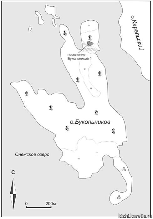 Рис.6. Расположение поселения Букольников 1