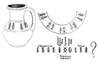 Рис.12. Сосуд со знаками из Малаешты